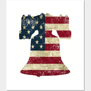 American Flag Liberty Bell Posters and Art